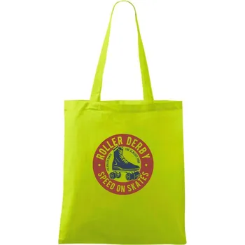 Nákupní taška Roller Derby - Taška bavlněná - 42 x 38 cm ( Limetková )