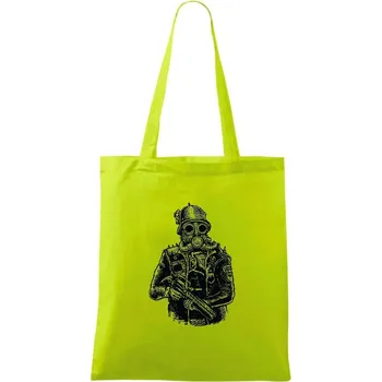 Steampunk Soldier - Taška bavlněná - 42 x 38 cm ( Limetková )