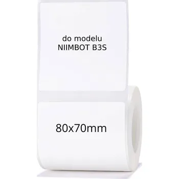 Samolepící etiketa NIIMBOT Termální štítky Samolepky 80x70mm 95ks pro tiskárny B3S, bílé