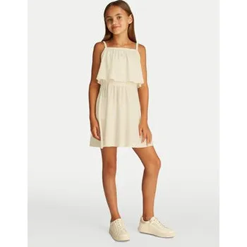 Dámské šaty Calvin Klein Jeans Letní šaty IG0IG02903 Béžová Regular Fit 16Y