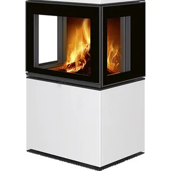 Krbová kamna Kamna krbová designová Romotop Lera C G keramika cherry