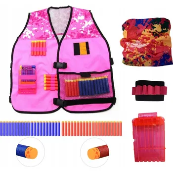 Dětská zbraň VESTA PRO NERF SADA RŮŽOVÁ PRO DÍVKY