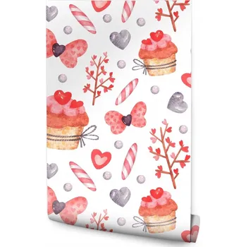 Tapeta Tapeta do ložnice Bábovky sladkosti Rostliny Dekor