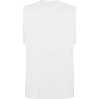 Pánské tričko Unisex tričko Bull s krátkým rukávem, nadměrná velikost - Bílá / XL