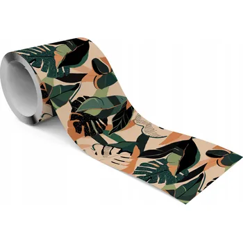 Fototapeta Dekorativní Bordura Bordura na Tapety TROPIKALNE Listy Monstera Abstrakce