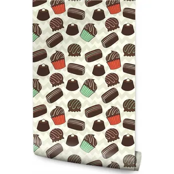 Fototapeta Tapeta do Jídelny Barevné Sladkosti Vintage Vzory