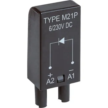 Relé TELE MODUL M21P DIODA 6-230VDC +A2 PRO REL. ZÁSUVKY ŘADY RA RM ES15.. RP ES50.. 180260