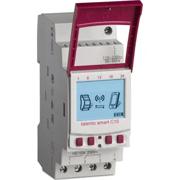 vypínač PA HODINY SPÍN. TALENTO SMART C15 DIG. 2M 1K TÝDENNÍ 500 PAMĚTÍ VTEŘINA ASTRO 43.03.0001.1