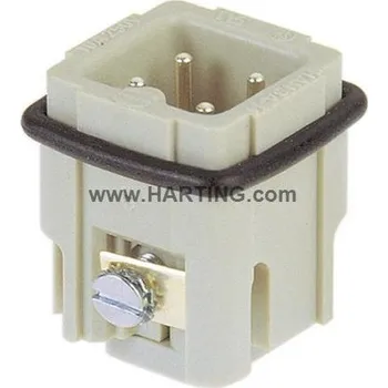 Elektrický konektor AVE VLOŽKA HAN 3A ŠROUBOVÁ VIDLICE 3+PE 10A 0,75-1,5MM2 09200032611