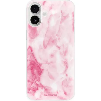 Pouzdro na mobilní telefon Silikonové pouzdro iSaprio - Apple iPhone 16 Plus - RoseMarble 16 (Odolný silikonový kryt, obal, pouzdro iSaprio - Apple iPhone 16 Plus - RoseMarble 16 - skvělá ochrana a pružnost, stylový UV potisk, lehkost, tiskne se v České republice)