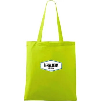 Hora Černá hora - Taška bavlněná - 42 x 38 cm ( Limetková )
