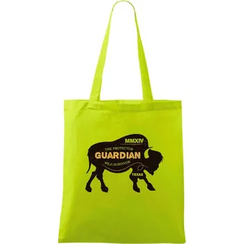 Bison guardian - Taška bavlněná - 42 x 38 cm ( Limetková )