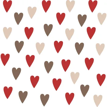 Obraz Samolepky na zeď pro děti Barevné malé Srdíčka 120x60