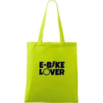 E-bike lover - Taška bavlněná - 42 x 38 cm ( Limetková )