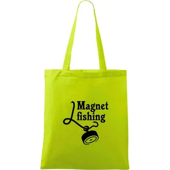 Magnet fishing - Taška bavlněná - 42 x 38 cm ( Limetková )