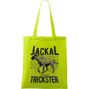 Hyena jackal trickster - Taška bavlněná - 42 x 38 cm ( Limetková )