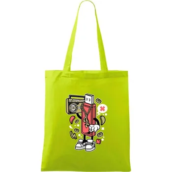 Flashňák - Taška bavlněná - 42 x 38 cm ( Limetková )