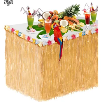 Havajská stolní sukně s květinami 275x75