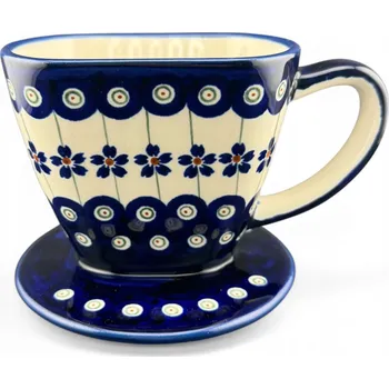 Kávovar Překapávač, dripper, spařovač kávy 2110 dek. A-166A, G2 Ceramika Bolesławiec