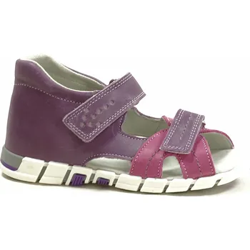 Dívčí sandály Santé N/950/803/74/73 dětské zdravotní sandály fialovo/růžové Velikost: 32