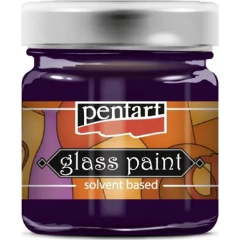 Speciální výtvarná barva Pentart Barva na sklo nevypalovací PENTART 30 ml FIALOVÁ