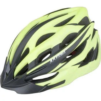 Cyklistická přilba Cyklo helma PRO-T Plus Alcazar In mold žlutá fluor-černá matná, M 55-58