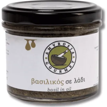 Koření Simply Greek | Bazalka v olivovém oleji vždy čerstvé bylinky v kuchyni - 100 g