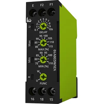 Relé TELE RELÉ HLÍDACÍ V2UM230V10 1F AC/DC NAPĚTÍ MULTIFUNKČNÍ 1P 2100300