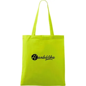 Hanbářka okrasné - Taška bavlněná - 42 x 38 cm ( Limetková )