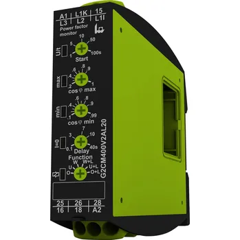 Relé TELE RELÉ MONITOROVÁCÍ G2CM400V2AL20 ZÁTĚŽE 1F NEBO 3F DETEKCE ÚČINÍKU (COS PHI) MULTIFUNKČNÍ 2 CO 2390606
