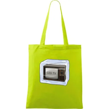LED TV (Hana-creative) - Taška bavlněná - 42 x 38 cm ( Limetková )