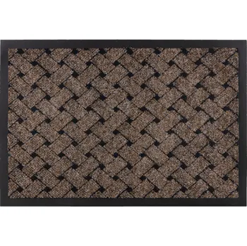 Rohožka ROHOŽKA VECTRA 50x80 cm hnědá UNIVERZÁLNÍ gumová #VEC12