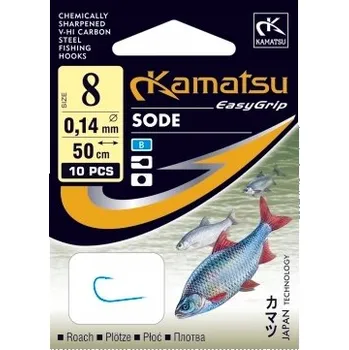 Rybářský háček Háčky Kamatsu SODE Háčky s návazcem vel. 4 modré 10 Ks