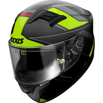 Motodoplněk Integrální helma AXXIS 41048971356 GP RACER SV FIBER TECH matná fluo žlutá L