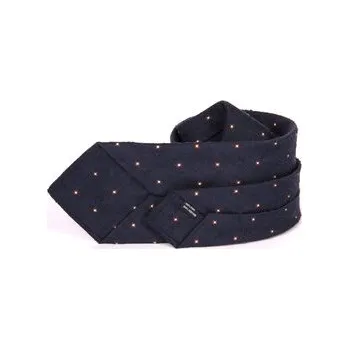 ELSNER Kravata JEDWAB SZANTUNGU A1165 Tmavomodrá OS