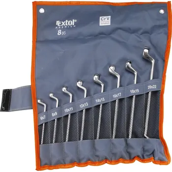 Klíč Klíče očkové, sada 8ks, 6-22mm, CrV EXTOL PREMIUM