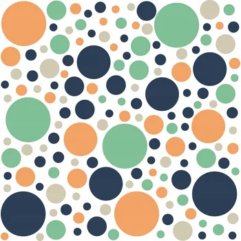 Obraz Samolepky KOLEČKA Barevné Puntíky Do Dětského Pokoje 150 ks