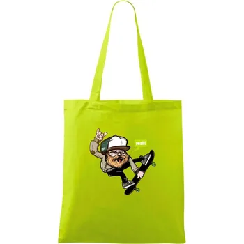 Skate lumberjack - Taška bavlněná - 42 x 38 cm ( Limetková )