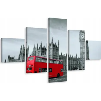 Obraz Vícedílný obraz autobus Londýn UK 3D 200x120