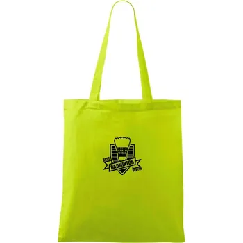 Nákupní taška Best badminton player - Taška bavlněná - 42 x 38 cm ( Limetková )