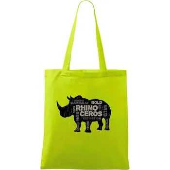 Rhino power - Taška bavlněná - 42 x 38 cm ( Limetková )