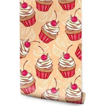 Fototapeta Tapeta do Jídelny Barevné Cupcakes sladkosti Dekorace