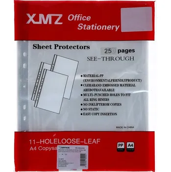 Obal na dokumenty A4, 25 ks, 50 mic, 1/96