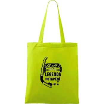 Legenda potápění - Taška bavlněná - 42 x 38 cm ( Limetková )