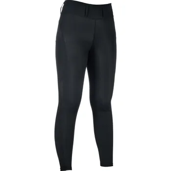 Jezdecké kalhoty Jezdecké legíny HKM Jil - se silikonovým sedem, černá, Dámské - 34