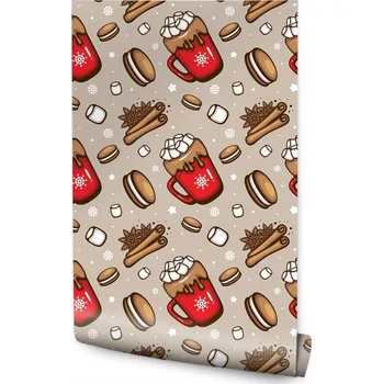 Tapeta Tapeta do Kuchyně sladkosti Čokoláda Skořice Vánoce 53 cm