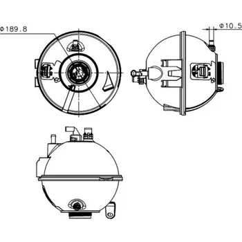 Chladič motoru Vyrovnávací nádoba, chladivo MAHLE CRT 223 000S