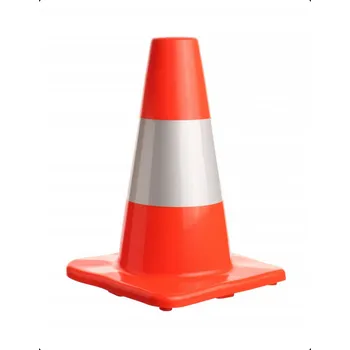 Dopravní zařízení Dopravní kužel PVC měkčený - červenobílý reflexní 30 cm