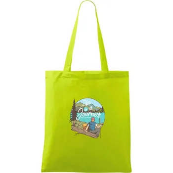 The Journey Boy - Taška bavlněná - 42 x 38 cm ( Limetková )