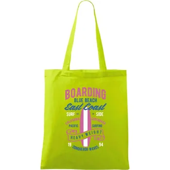 Boarding Blue Beach - Taška bavlněná - 42 x 38 cm ( Limetková )